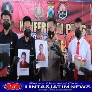 Polres Kediri Berhasil Menangkap Lima Orang Spesialis Pencuri Mobil