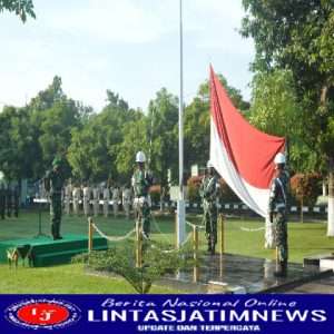 Kodim 0802/Ponorogo Gelar Upacara Bendera 17-an