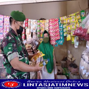 Babinsa Koramil 11 Polokarto, Cek harga dan ketersediaan Migor di 4 pasar tradisional Kec. Polokarto