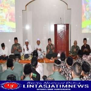 Jelang Kick Off Piala Kasad Liga Santri, Korem 081/DSJ Gelar Doa Bersama