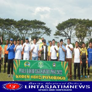 Liga Santri Piala KSAD 2022 Dibuka, Kodim 0802/Ponorogo Siap Kirimkan Tim Terbaik