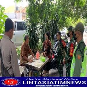 Himbauan Prokes Terus Dilakukan Babinsa Bersama Bhabinktibmas di Wilayah Binaan