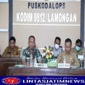 Dandim 0812/Lamongan Pimpin Rakor perencanaan TMMD Ke-114 Tahun 2022