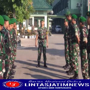 Jabat Perwira Jaga, Letda Inf Lamidi Tekankan Pentingnya Kewaspadaan