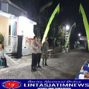 Anggota Koramil Kwadungan Dampingi Giat Lomba Poskamling Di Wilayah Binaannya