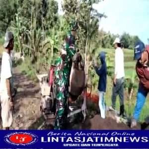 Serka Sugino Bantu Warga Bangun Saluran Irigasi