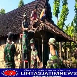 Karya Bhakti Wujud  Gotong Royong Babinsa  Bersama Masyarakat Dalam Mewujudkan pembangunan di Wilayah