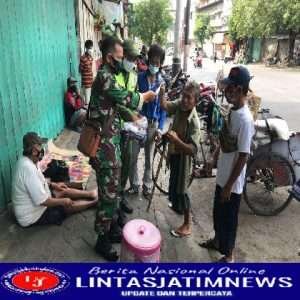 Peran Aktif Babinsa Kepatihan Wetan Beri Himbuan Prokes Dimasa PPKM Level 1