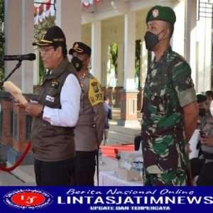 Polres Lamongan Gelar Apel Pergeseran Pasukan Dalam Rangka Pengamanan Pilkades Serentak