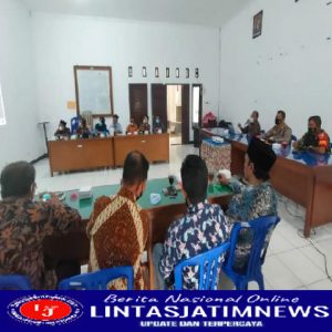 Babinsa Koramil 0801/05 Nawangan Hadiri Rapat Koordinasi Ciptakan Kamtibmas