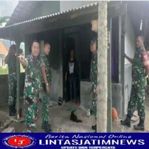 Kasdim 0801/Pacitan Tinjau Langsung Pelaksanaan RTLH Ke Rumah Warga