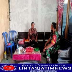 Jalin Kerjasama Yang Baik, Babinsa Koramil Karangjati Komsos Dengan Tokoh Masyarakat