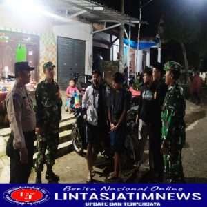 Guna Menjaga Dan Memelihara Kamtibmas, ini Yang Dilakukan Petugas Koramil dan Polsek Puhpelem