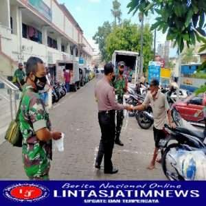 Ronda Masker, Langkah Jitu Babinsa Kelurahan Nusukan Dalam Mencegah penyebaran Covid 19