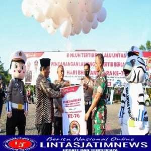 Sosialisasikan Budaya Tertib Berlalulintas, Polres Lamongan Gandeng Forkopimda