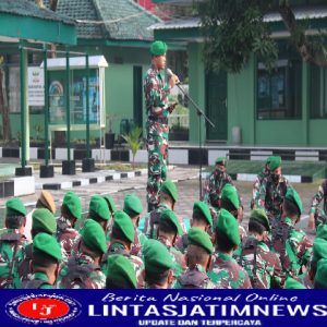 Berikan Jam Komandan,Dandim Ngawi Ingatkan Anggota Jaga Kesehatan dan Semangat Dalam Menjalankan Tugas