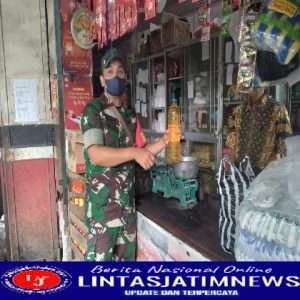 Babinsa Pantau Harga Minyak Goreng Curah