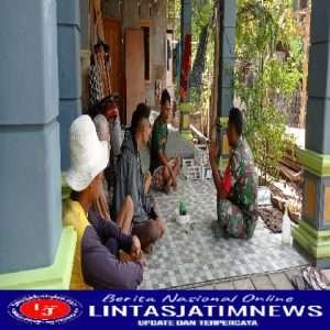 Babinsa Sosialisasikan Virus PMK (Penyakit Mulut dan Kuku) kepada masyarakat Binaannya