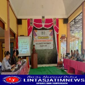 Danramil 0801/07 Ngadirojo, Hadiri Rapat Loka Karya Mini Lintas Sektor Bidang Kesehatan