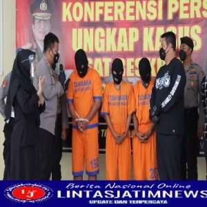 Polresta Sidoarjo Berhasil Ungkap Tiga Kasus Pencabulan