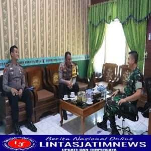 Dandim 0801/Pacitan Terima Kunjungan Kapolres Pacitan Dalam Rangka Silaturahmi