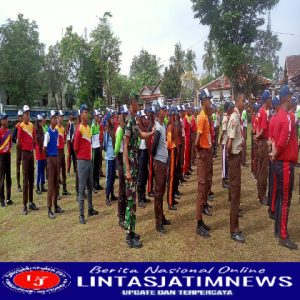 MPLS Siswa Baru, Personil Koramil Ngadirojo Beri Materi Wasbang Dan PBB