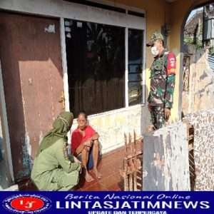 Babinsa Danukusuman & Linmas Datangi Warga ODGJ