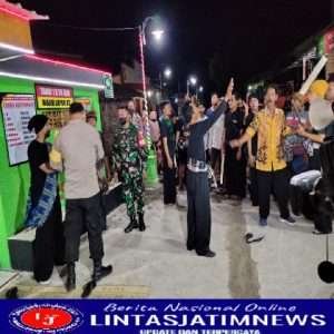 Danramil Ngrampal  Hadiri Penilaian Lomba Pos Satkamling Tingkat Polda Jateng