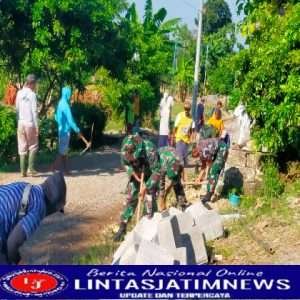 Pra TMMD Ke -114 Kodim Ngawi Fokus Pemasangan Gasting