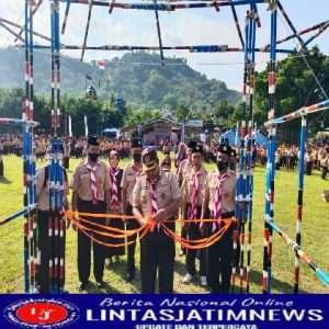 Danramil 0806/06 Gandusari Hadiri Pembukaan Pramuka Pesta Siaga