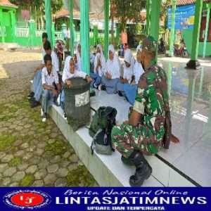 Babinsa Beri Wejangan Siswa MAN III Sawit