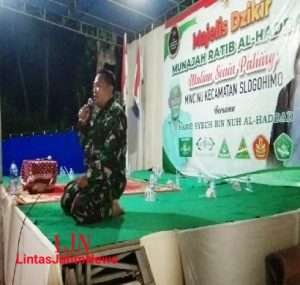 Pererat Ukhuwah, Danramil Slogohimo Hadiri Pengajian Rutin
