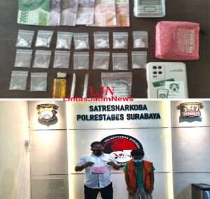 Terancam 15 Tahun Penjara, HF Pengedar Sabu Asal Mojoklanggru Surabaya