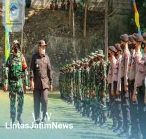 TMMD Ke-114 Tahun 2022 di Tunggunjagir,  Mantup Dibuka Wabup