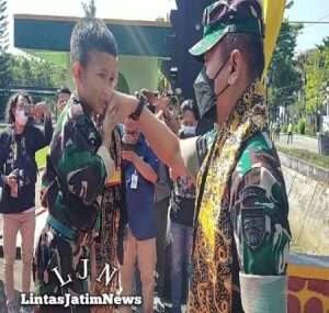 Ditanya Cita-Cita oleh Pangdam Mayjen Nurchahyanto, Arkan : Ingin Jadi Tentara Seperti Ayah