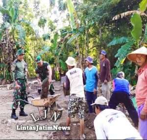 Wujud Bhakti Kepada Rakyat, Ini Yang Dilakukan Personil Koramil Eromoko