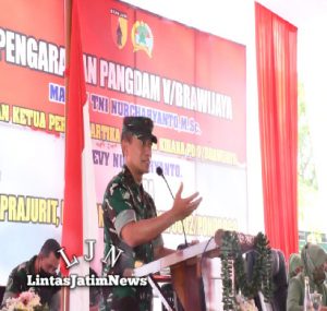 Kodim 0802/Ponorogo Terima Kunjungan Kerja Perdana dari Pangdam V/Brawijaya