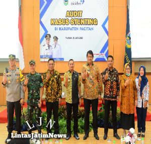 Dandim 0801/Pacitan Hadiri Acara Audit Kasus Stunting Bersama Unsur Forkopimda Kabupaten Pacitan