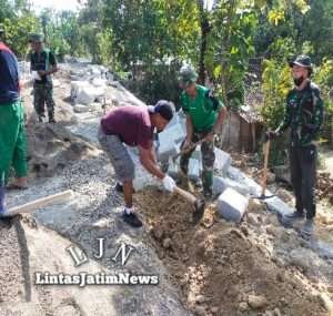 Pekan Pertama Satgas TMMD, Fokuskan Pengerjaan Paving