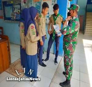 Babinsa Koramil Mantingan Sosialisasikan Rekrutmen TNI AD Ke SMK Muhammadiyah 2 Ngawi
