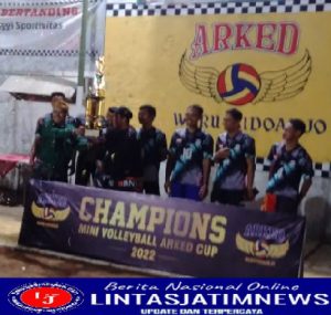 Naga Sakti Juarai Turnamen Bola Volley “Arked Cup” 2022