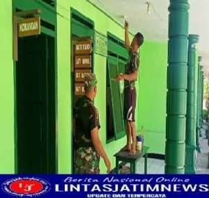 Ciptakan Kenyamanaan, Koramil 0801/02 Kebonagung, Lakukan Pembenahan Pangkalan