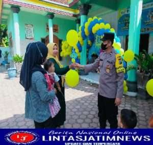 Dorong Suksesnya Program BIAN, Polres Trenggalek Bantu Sosialisasikan Pentingnya Imunisasi Bagi Anak