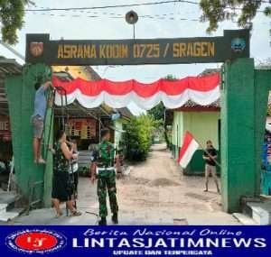 Jelang Hari Kemerdekaan RI, Kodim Sragen percantik Mako