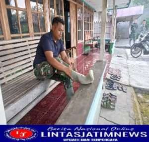 Sebulan Penuh Satgas TMMD Tidur di Rumah Warga