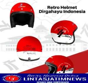 PT PIL Siap Luncurkan Helm Retro Modern Bertemakan Dirgahayu RI ke 77