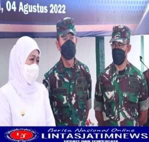 Danrem 081/DSJ Dampingi Pangdam dan Gubernur Resmikan Hasil Program Rutilahu di Jatim