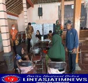 Wujud Kepedulian Babinsa Purwoharjo Terhadap Kesehatan Balita Di Desa Binaan