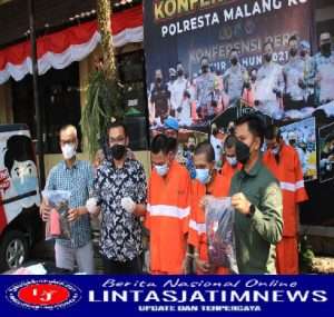 Polresta Malang Kota Ungkap Kasus Curanmor, Tiga Pelaku Berhasil Diamankan
