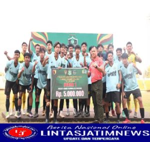 Sempat Tertinggal, An Harul Ulum Blitar Juara Liga Santri 2022 Tingkat Korem 081/DSJ